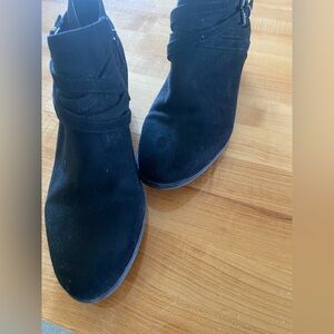 Style & Co. Black Suede Ankle Booties (6M)